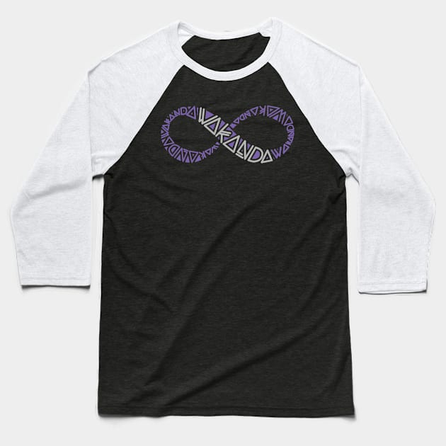 Wakanda Infinity Baseball T-Shirt by dann